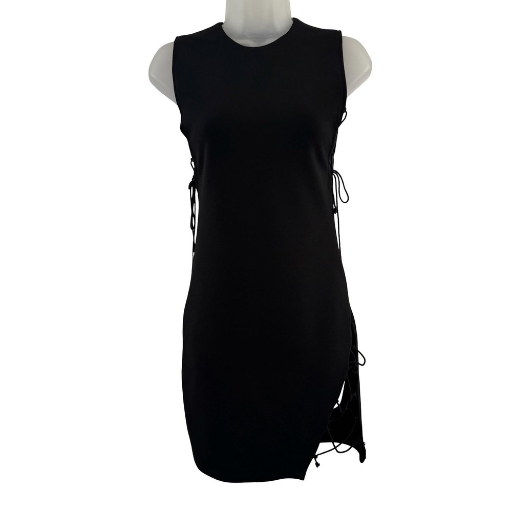 Adika Dress Womens Small Black Whimsigoth Bodycon Mini Cutout Clubwear Party